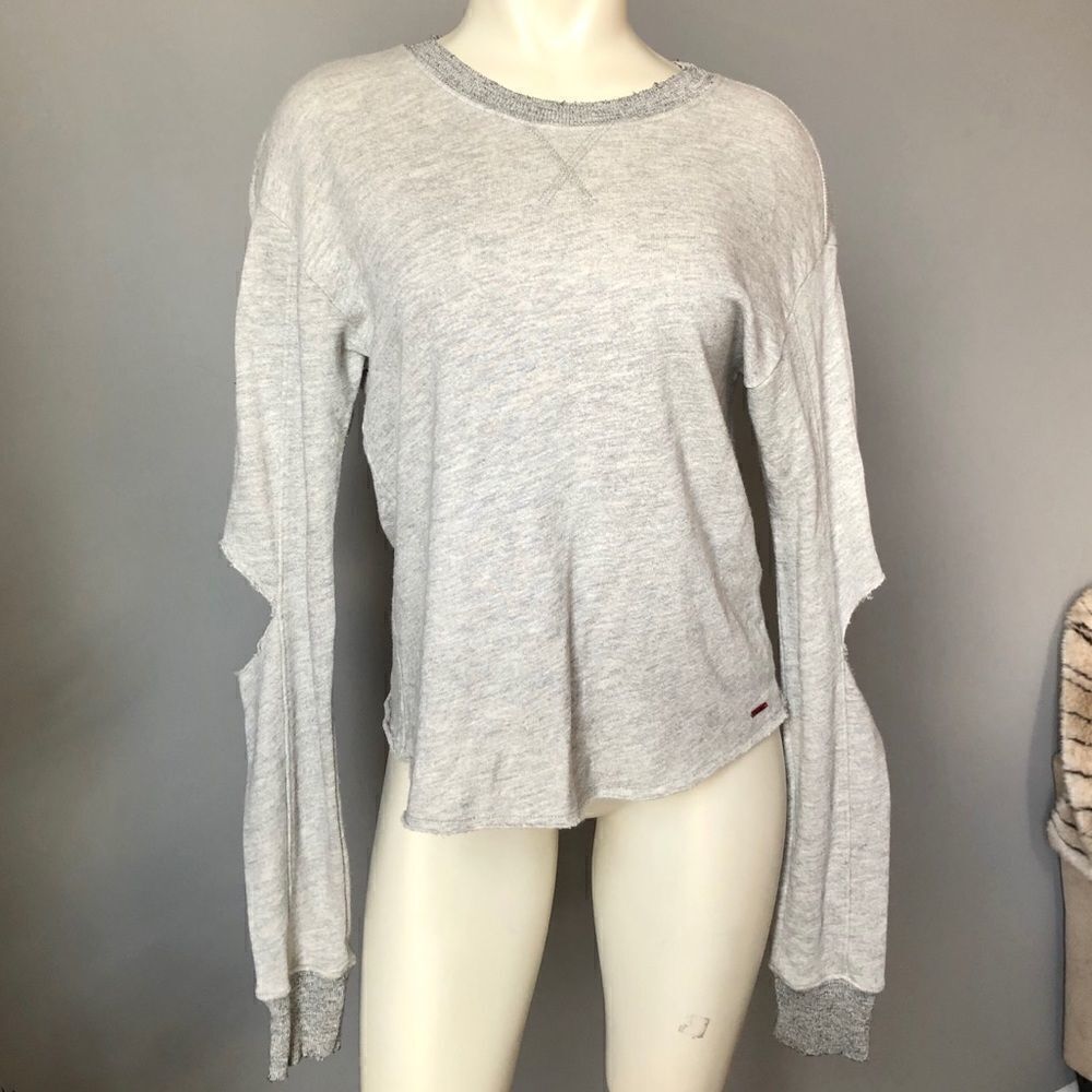 N:philanthropy elbow cutout sweatshirt